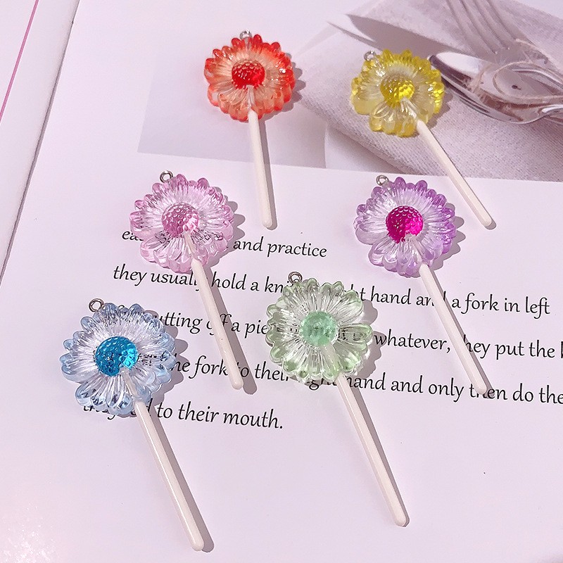 Nuevo molino de viento gradiente concha serie de colgante acrílico DIY colgante llavero accesorios accesorios