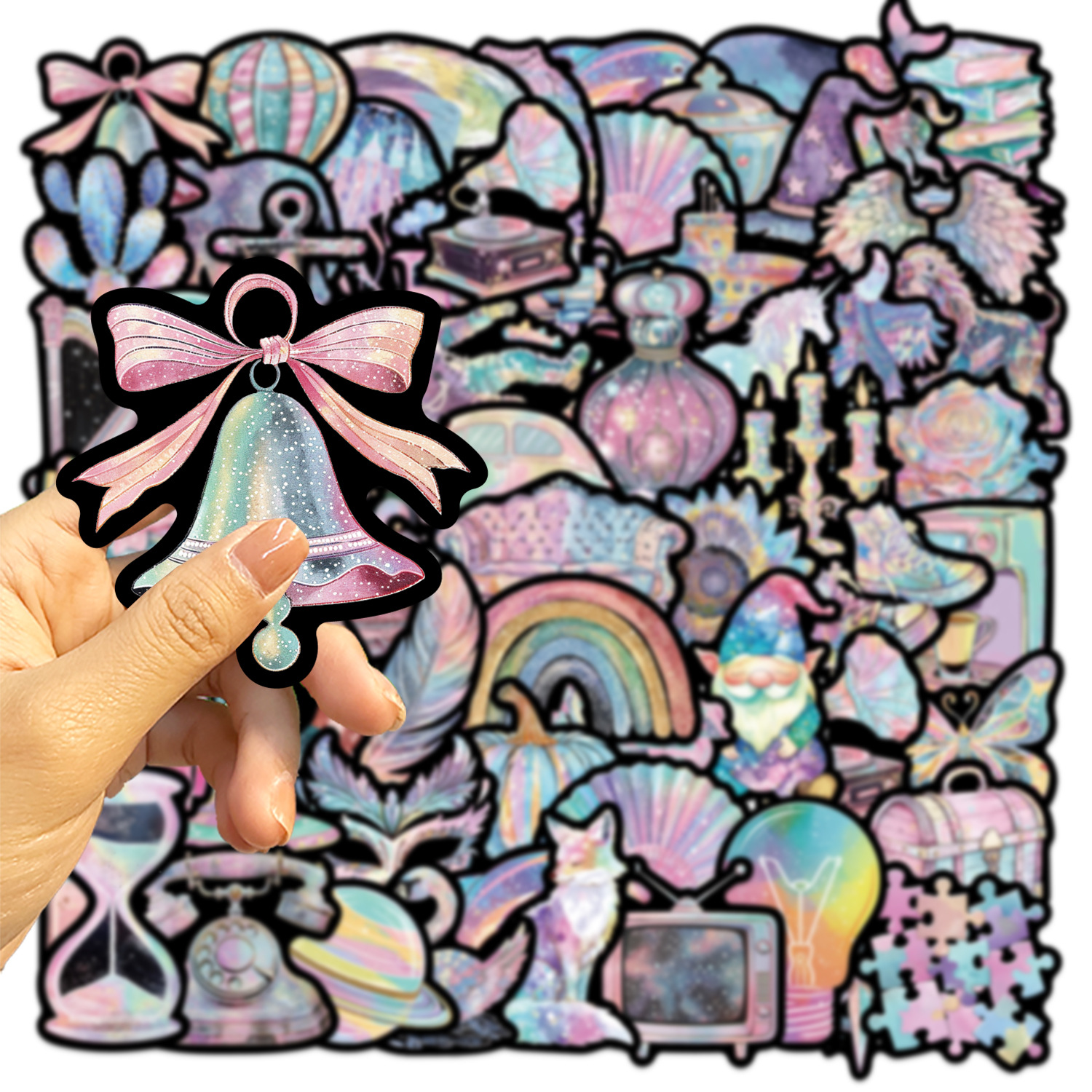 25g Weight Stickers Stationery Type 1 Set Quantity Learning Occasion PVC self-adhesive Material Cartoon Pattern Cute Style 1 Set Cartoon Learning PVC Self-adhesive Cute Stickers 5