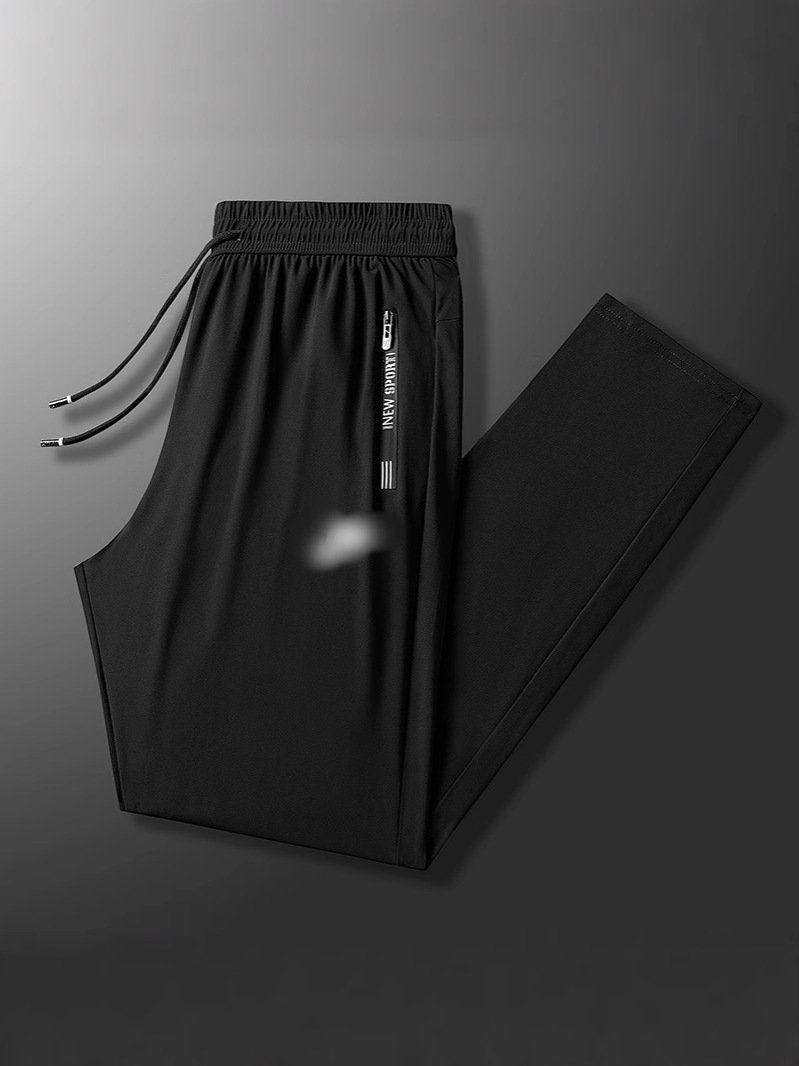 Summer ultra thin silk quick dry breathable trousers