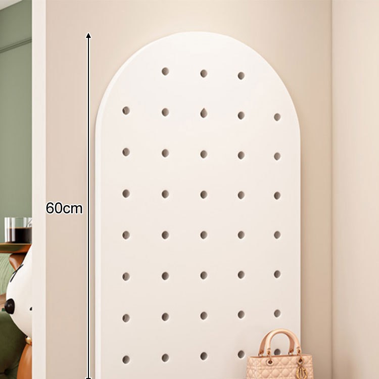 Agujero de madera maciza tablero colgante tablero rack de almacenamiento armario de pared entrada de la pared de entrada de almacenamiento de la pared