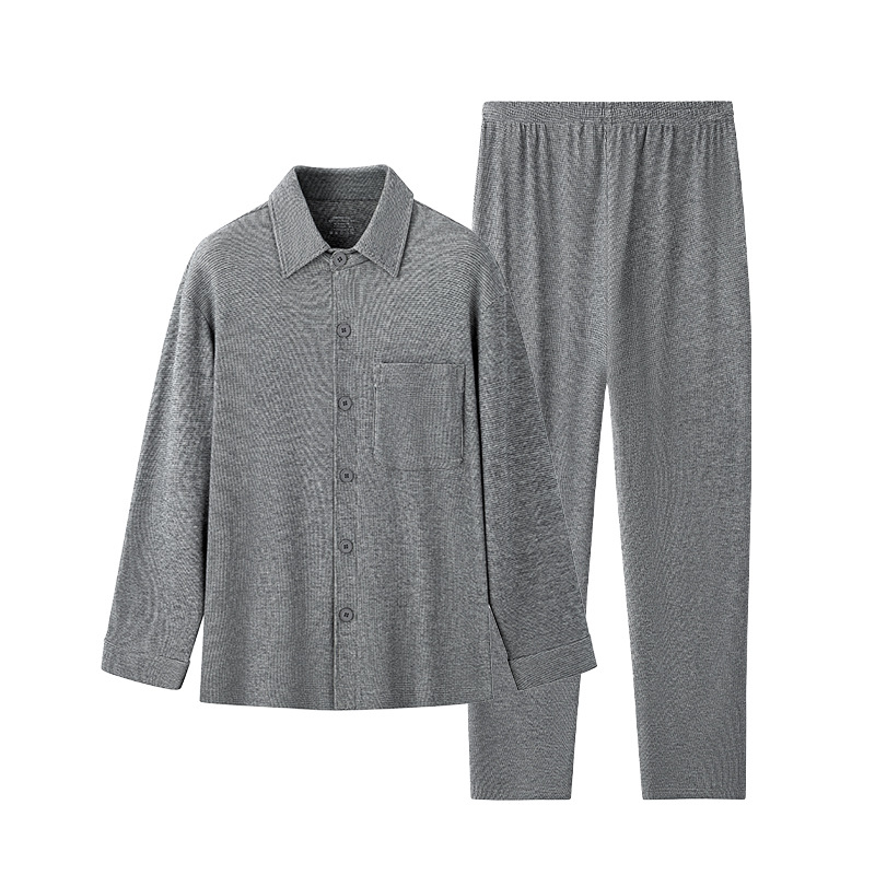 [Alta calidad] Nuevo pijama cálido Meiyabi para hombre transfronterizo de otoño e invierno, traje de servicio a domicilio grueso en stock