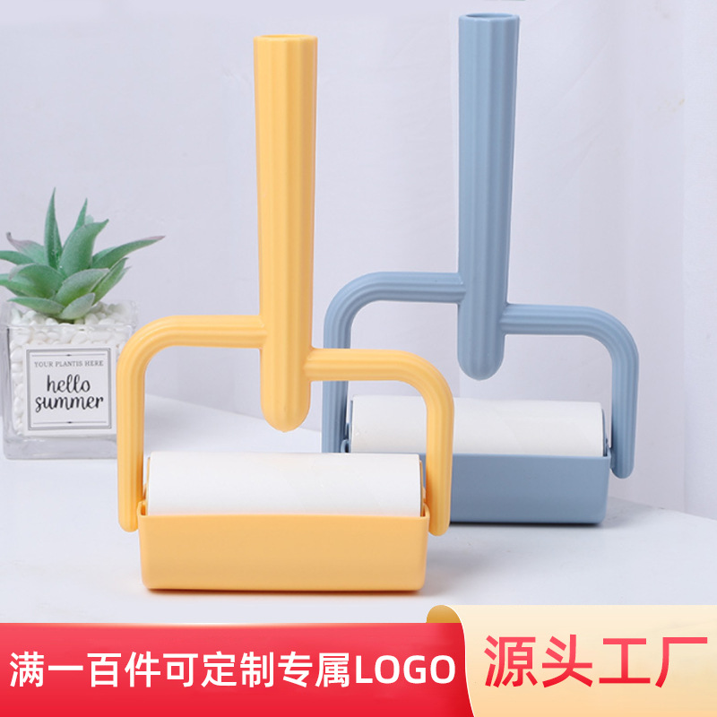 Fábrica de limpieza personalizada cepillo de depilación de mascotas cactus desgarrador de cepillo pegajoso de mascotas rodillo cepillo de polvo doméstico