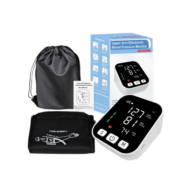 Esfigmomanómetro electrónico tipo brazo Pantalla LED Pantalla grande Esfigmomanómetro tipo brazo superior Medidor de presión arterial certificado por la FDA de EE. UU. image 6