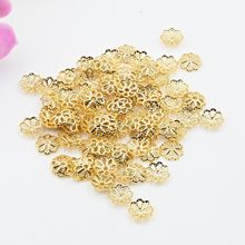 14K����ɫ�˰껨�л�ñ��Ƭ �U�ջ������diy����朴������