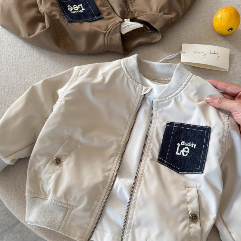Children's Jacket 2025 Spring and Autumn New Stylish Casual Jacket for Boys, Trendy Baseball Jacket for Toddlers and Young Children, Autumn Outfit Children's Jacket 2025 Spring and Autumn New Stylish Casual Jacket for Boys, Trendy Baseball Jacket for Toddlers and Young Children, Autumn Outfit