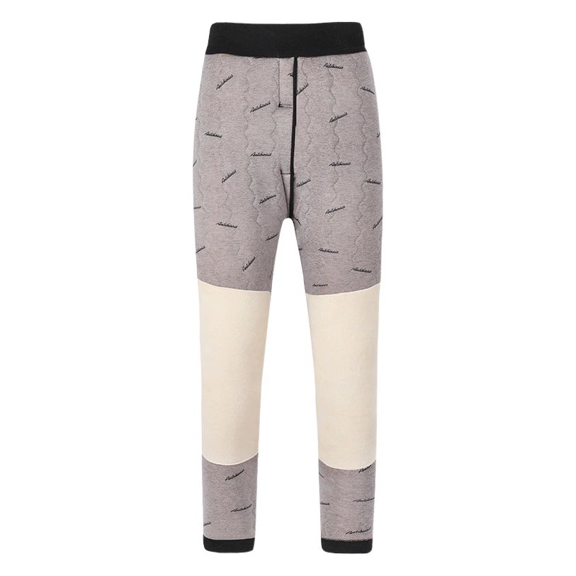 Мужские штаны из верблюжьей шерсти и хлопка оптом, с высокой талией и дополнительной защитой для пожилых мужчин и пап, большие размеры, утолщенные наколенники.