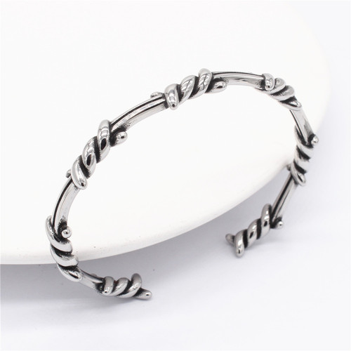 Wholesale Fashion Accessories for Export - European and American Style Vintage Titanium Steel Bracelets for Men