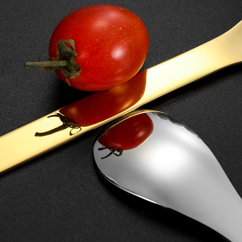 304 cucharas de acero inoxidable cucharas de café doradas cucharas de postre cucharas de horquilla creativas cucharas de miel cucharas