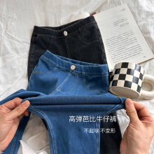 女童韩版弹力芭比牛仔裤聪小妹2025春新款儿童洋气铅笔修身小脚裤