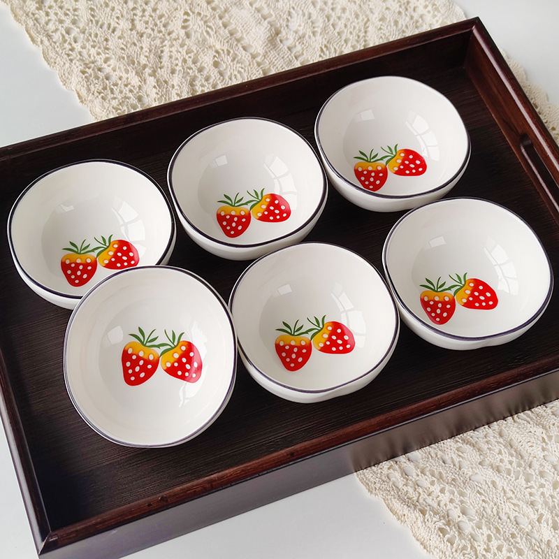 Wholesale Ceramic Dipping Saucers, Dipping Saucers, Dumpling Dipping Bowls, Hot Pot Small Bowls, Commercial Household Flavor Dishes