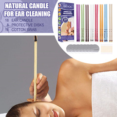 EELHOE Aromatherapy Ear Candle Set for Cleaning Earwax, Relaxing Body and Mind, Beauty Salon Home Use with Plug, Straight Tube Ear Candle
