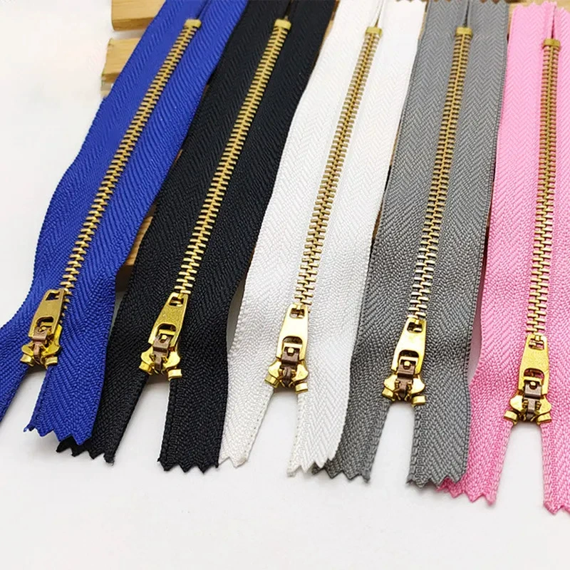 Metal black accessories with zipper, copper jeans, (Physicals)