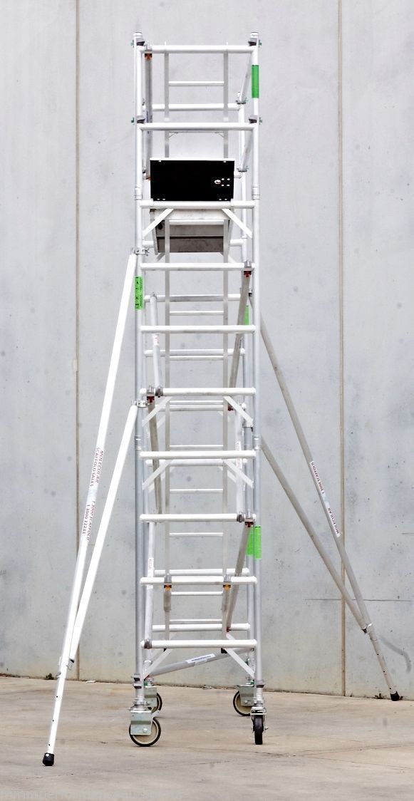 创笙脚手架 铝合金带轮子油漆粉刷广东厂家双宽走梯脚手架脚手架