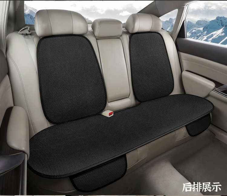 Summer Ice Silk Car Seat Cushion Universal Cooling Cushion New Three-Piece Set Single-Piece Back Cushion Non-Slip Breathable Four Seasons