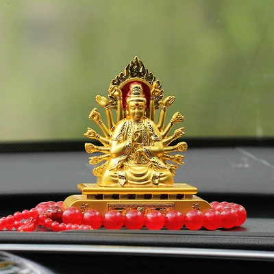Perfplant seat – ornaments - cannot-add-perfume-square-bottom-thousand-hand-guanyin-red-agate
