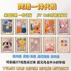画芯微喷定制油画帆布画无框画带框画壁画挂画印花装饰画喷绘代发