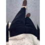 高腰直筒通勤简约休闲裤