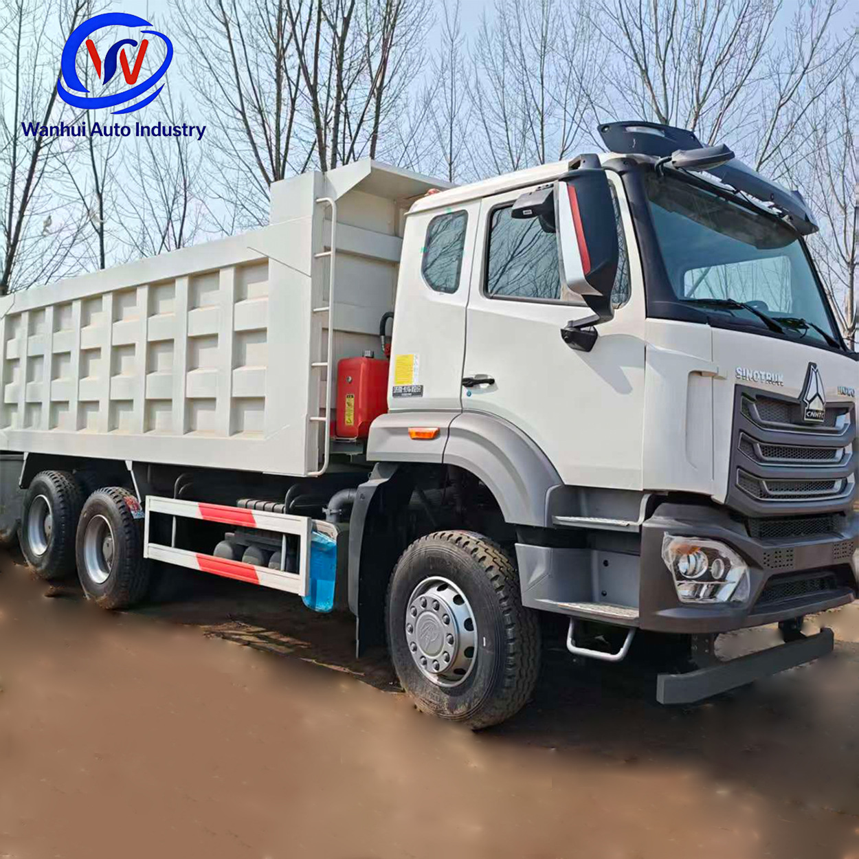 Rear-Turning Dump Truck Howo6*4 for Coal and Sand Transport 8.5m Rear-Turning Dump Truck with Hydraulic Rear Dumping