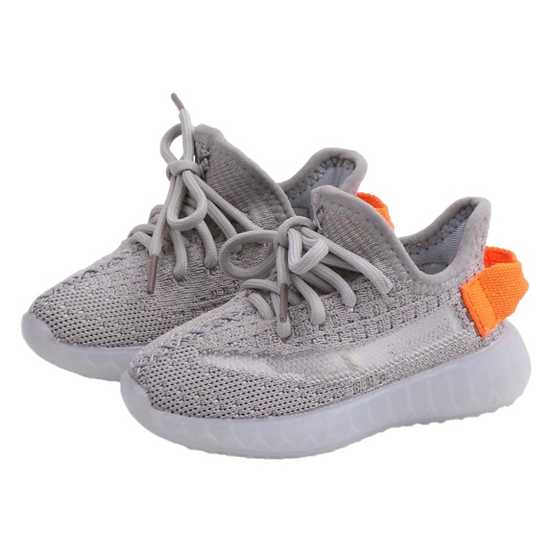 Zapatos de coco para niños populares otoño nuevos zapatos deportivos para niñas transpirables zapatos casuales zapatos para niñas fondo luminoso entrega de una sola pieza