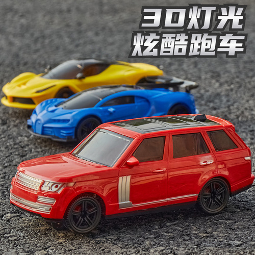 Children's toy universal car 4D lighting glowing toy car electric music night market stall supply race car model