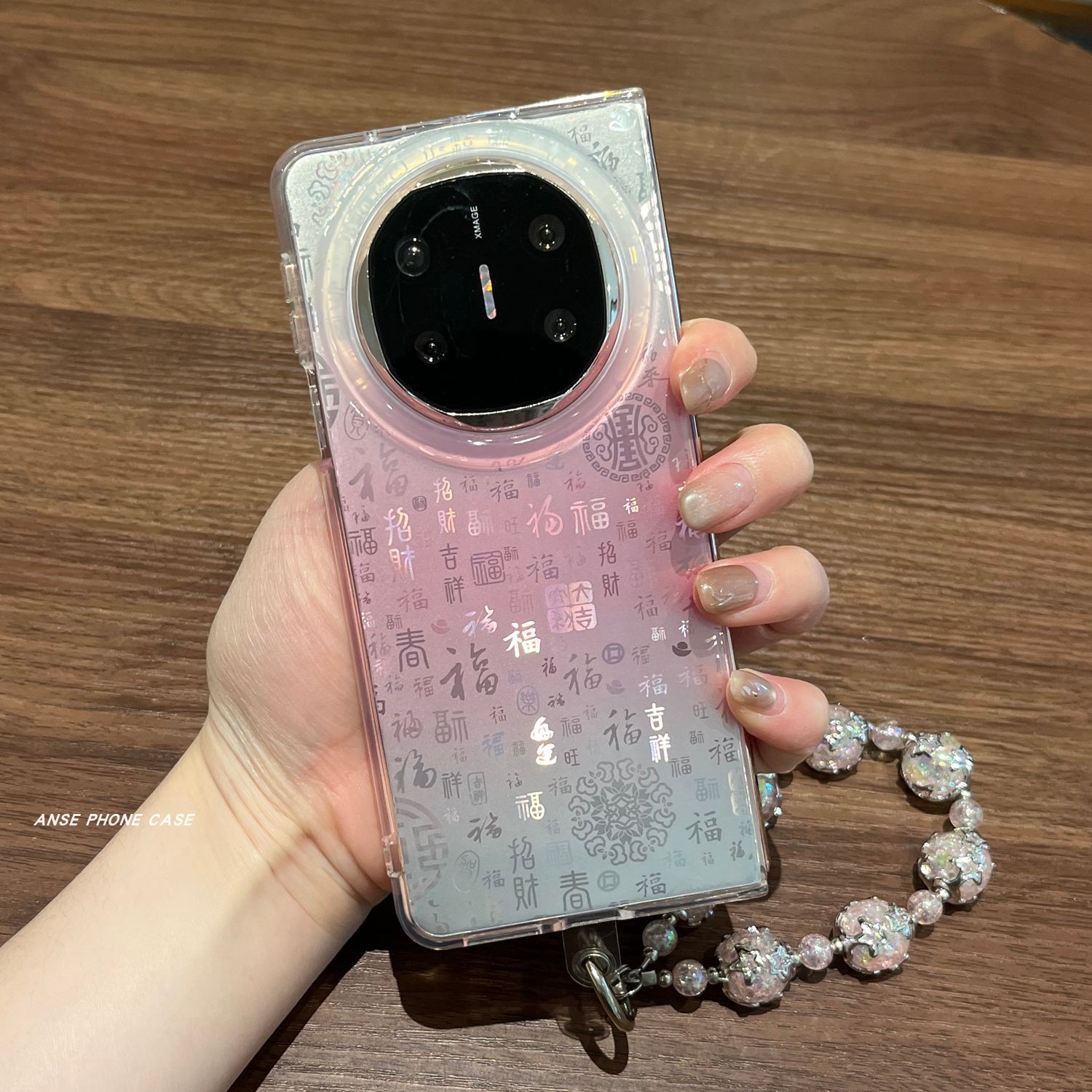 New Year's High-End Imd Bai Fu Case Suitable for Huawei Mate X 40% off, New National Trend Gradient X5 with Hand Chain for Women, X3 Case, Mate X6 Collector's Edition Ultra-Thin Anti-Drop Protective Cover