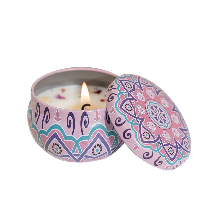 Fabricantes de venta caliente regalo de mano cera de soja flor seca adornos domésticos dormir sin humo aceite esencial de plantas paname