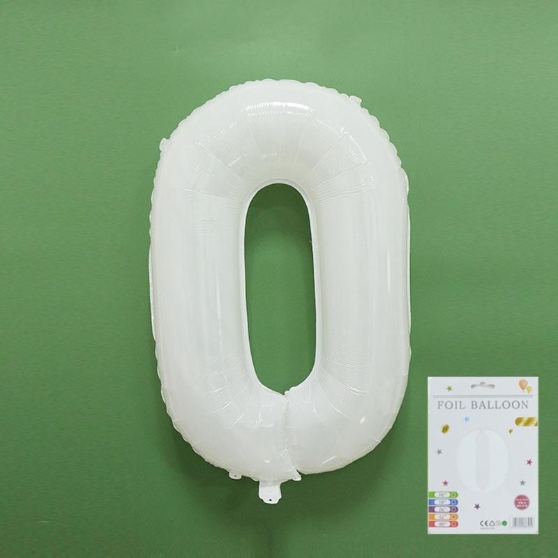 Globo digital de 32 pulgadas, embalaje de tarjeta de papel independiente, versión estadounidense, película de aluminio delgada, embalaje fino, papel de aluminio, globo de cumpleaños