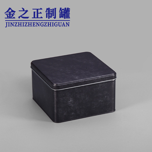 Factory direct supply of food grade tinplate metal box, sealed egg roll biscuit tin box packaging, tangerine peel tea tin box