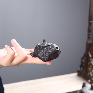 Jinchan Fingertip Pot Tea Pet Ornaments Boutique Can Raising Mini Purple Sand Pot Tea Play Tea Set Tea Table Kung Fu Tea Set