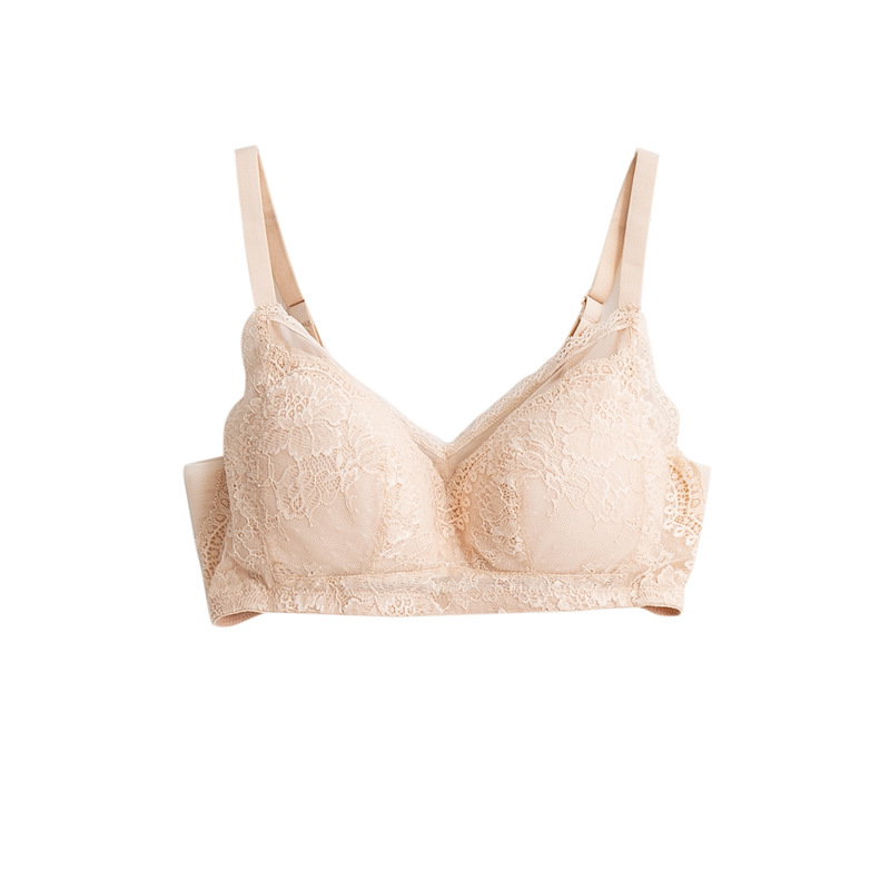 Silk summer thin wireless bra