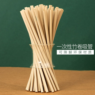 厂家直供可降解竹制吸管竹吸管套装可刻字logo 环保大口径吸管-阿里巴巴