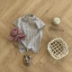24 Summer Korean-style Baby Hassel Ins Striped Woven Baby Bodysuit Casual Gentleman Style Short-sleeved Bag Fart Clothes