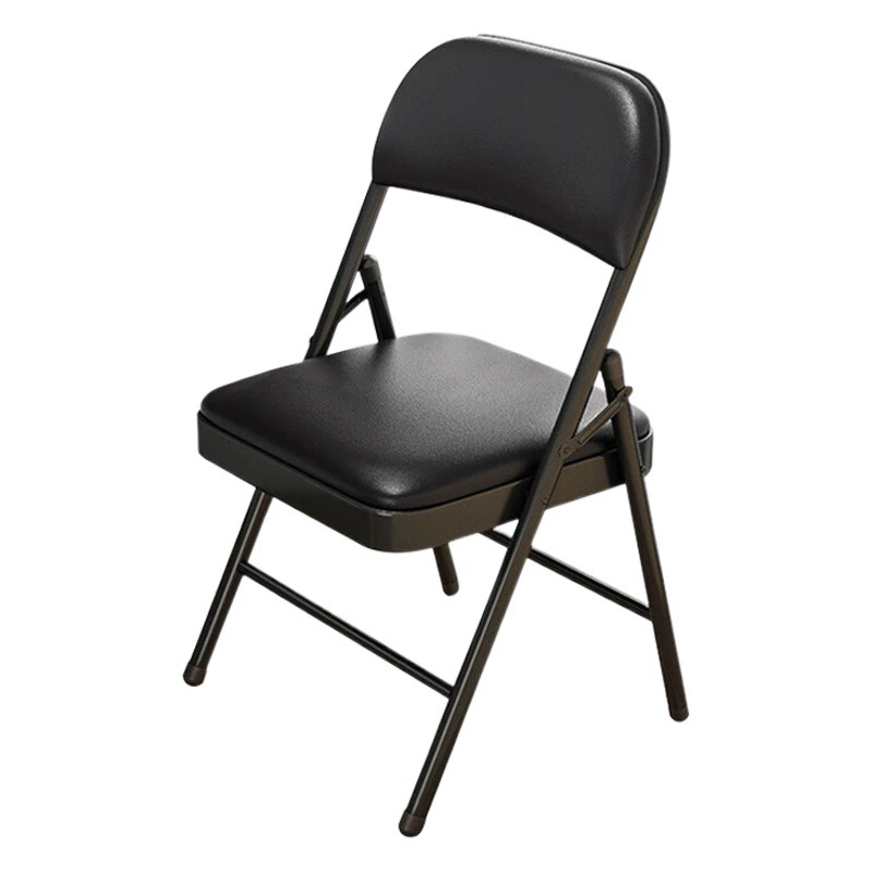 Складной стул, металлический бытовой стул с простой спинкой, портативный обеденный стул, тренировочный стул, офисный компьютерный стул, табурет, складной стул