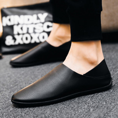 Men's Spring and Summer Shoes 2024 Korean Style Fashion Casual Shoes Student Running Shoes PU Lightweight and Comfortable Men's Casual Shoes