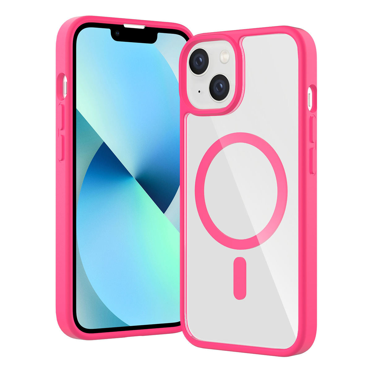 Transfronterizo aplicable Samsung S25 PLUS Silver Shield 2 - in - 1 caja de teléfono móvil transparente gruesa cubierta de protección magnética transparente