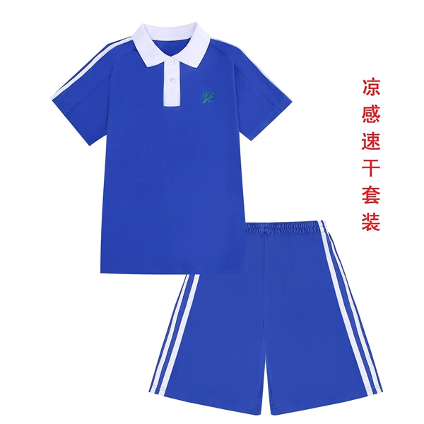 [凉感科技蓝色上衣+裤子]