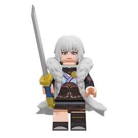 模型马克灵笼新品兼容限量版积木拼装玩具乐高人仔白月魁形态兽化