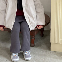 莱抱抱2025秋冬季新品女童加绒加厚裙裤设计款微喇裤百搭洋气裙裤