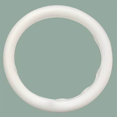 Men's and Women's Summer Fashion Steering wheel cover - silicone-white-steering-wheel-1-38cm