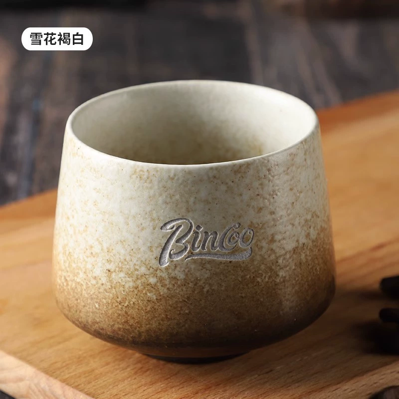 Керамическая чашка 200 мл с дизайном ниши Bincoo Flow Glaze, японский ретро керамическийcup