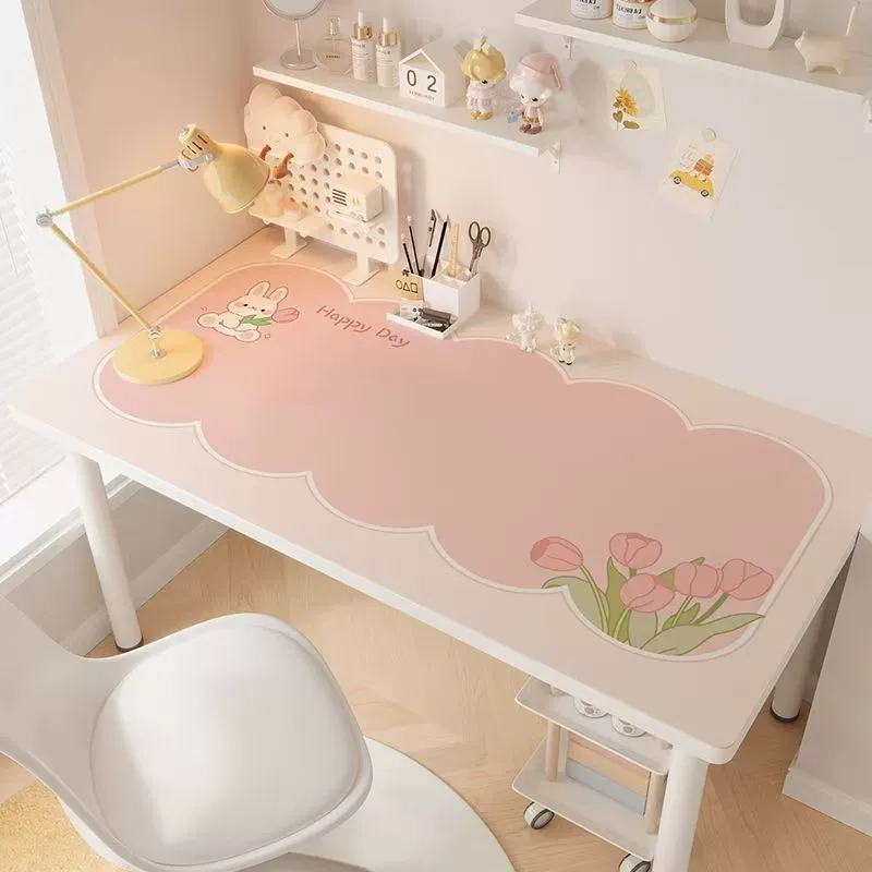 fabric countertop Leather Desk Mat from Yomiego