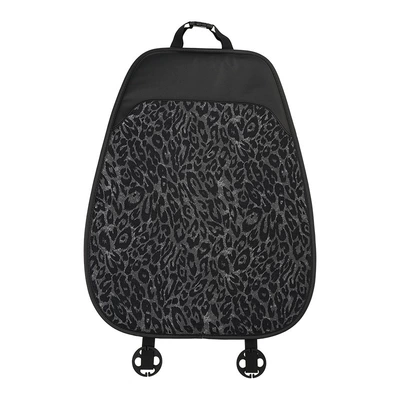 Car Seat Cushion Cross-Border Leopard – Waist support - leopard-print-leather-seat-cushion-black-backrest