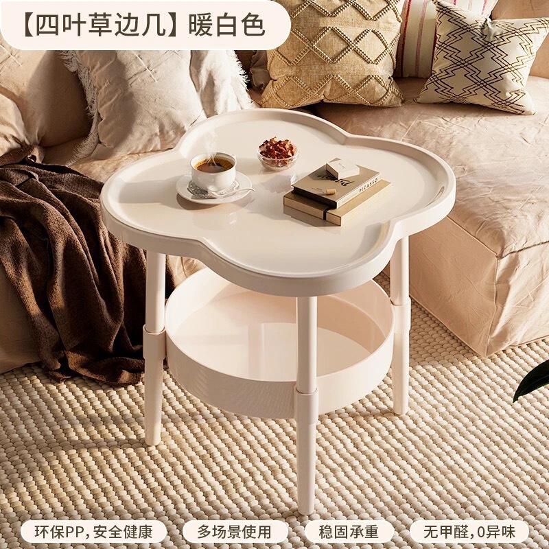 装飾品、ハイエンドのニッチな装飾品、コーヒーテーブル、リビングルーム、クリーム風味のベッドサイドテーブル、収納ラック、テーブル、高価値の装飾品|undefined