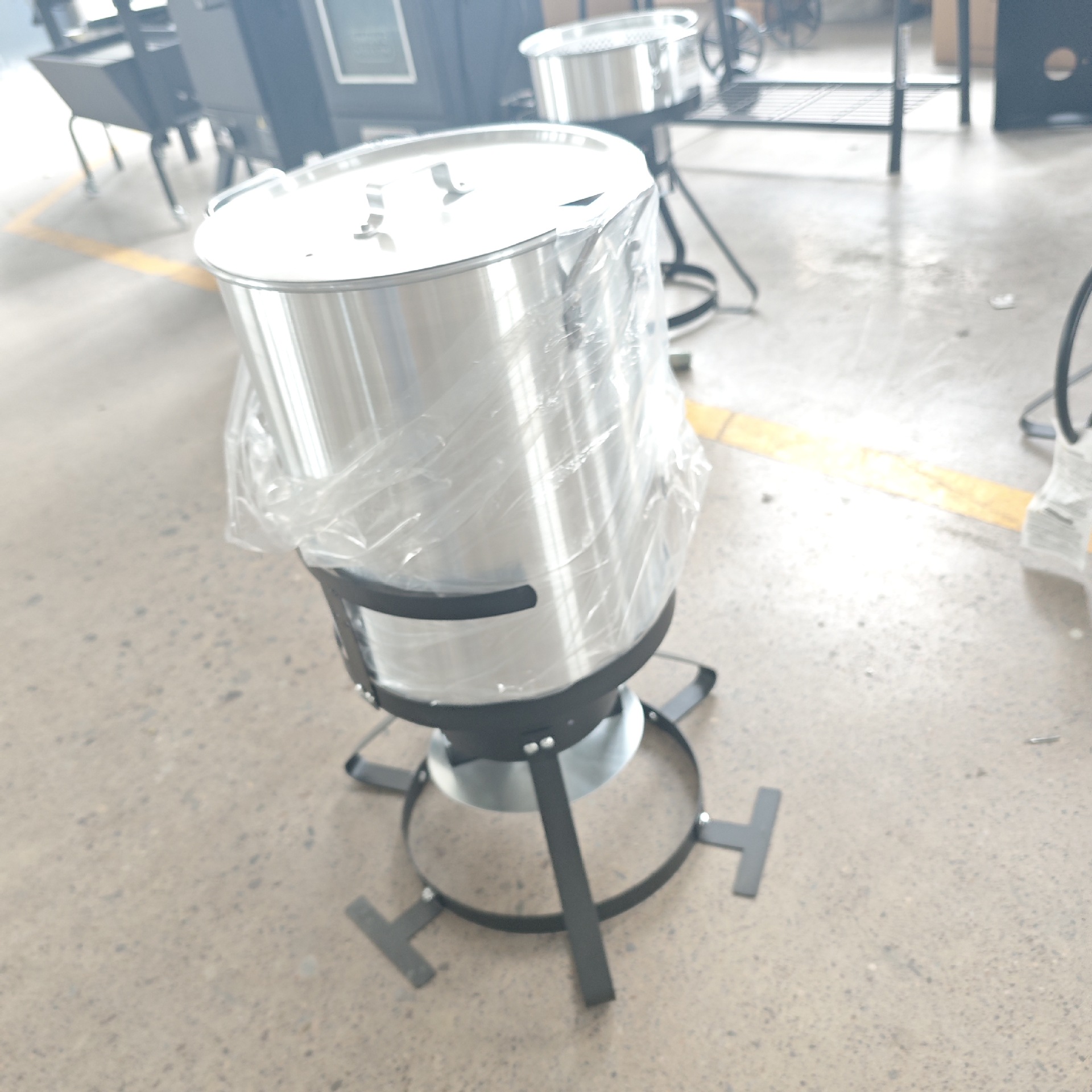 hogar sin humo carbono asado horno de horno de acero inoxidable grueso carne asada pierna de cordero asado barril de carbono asado horno de horno al aire libre horno de horno