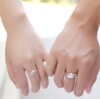 Fashionable silver adjustable wedding ring for beloved suitable for men and women, Korean style, wholesale