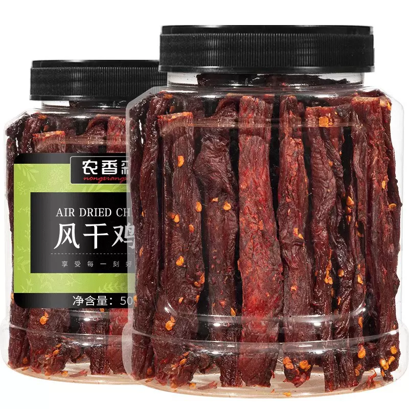 农香森风干鸡肉干手撕鸡胸肉条减低零食卡脂零食厂家直销