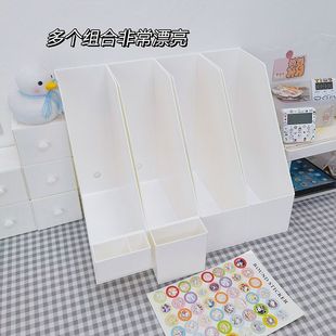 Desktop File Rack Japanese Dormitory Style Student Storage Box Office Storage Bookshelf Stationery Bar