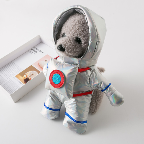 Halloween funny astronaut self-supporting costume small and medium-sized dog funny transformation costume cat pet clothing supplies