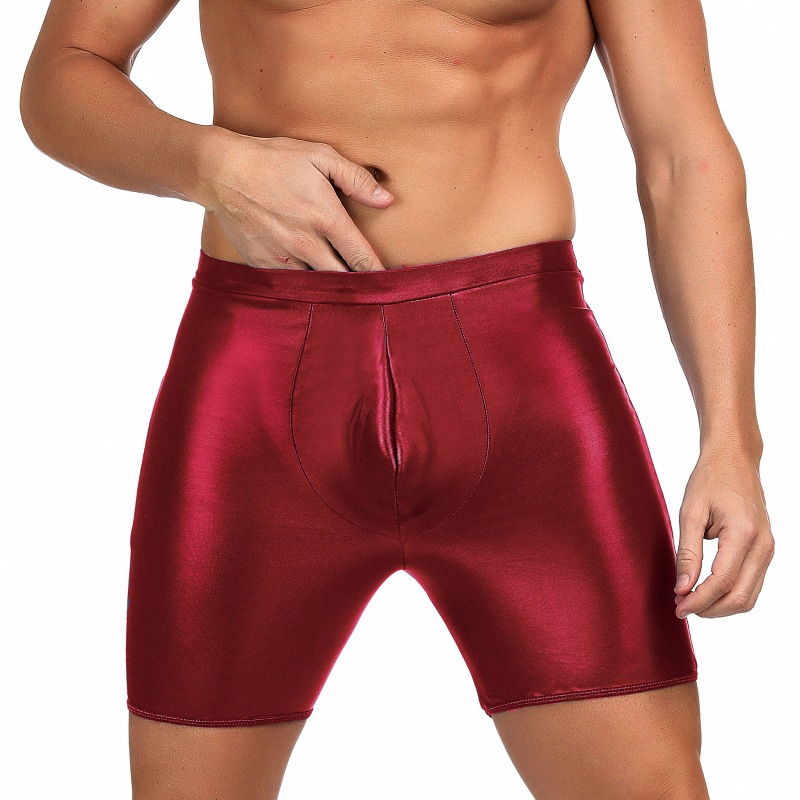 Ropa interior atractiva de los hombres de comercio exterior europeo y americano sexy triángulo calzoncillos Tanga imitación charol T pantalones ropa interior transfronteriza al por mayor