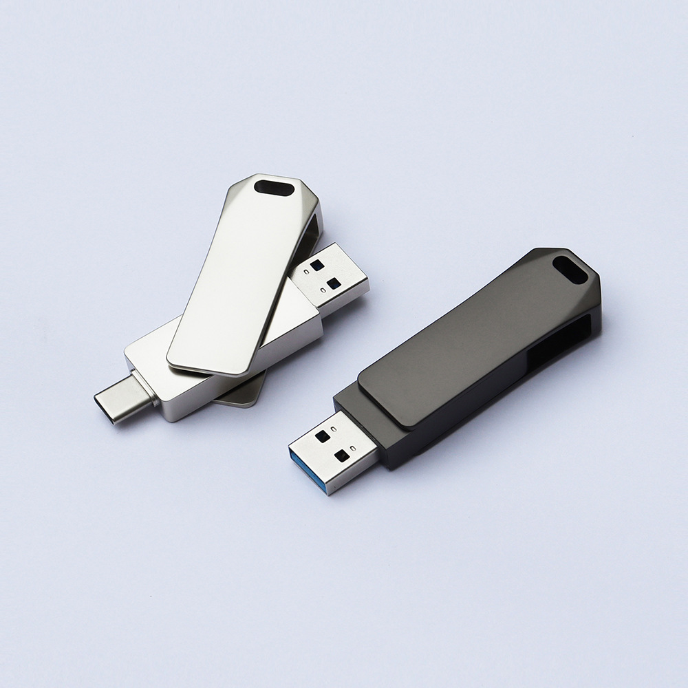 Fabricante disco U al por mayor teléfono móvil de 64GB computadora de interfaz dual TYPE-C disco U de alta velocidad y gran capacidad LOGO personalizable